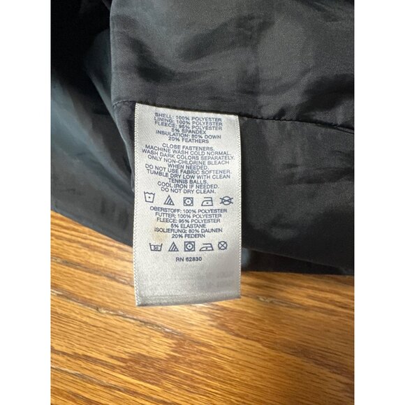 Lands End Womens Black Puffer Vest Insulated Full Zip Lightweight Size XL - Picture 6 of 8